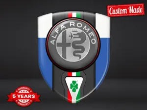 Alfa Romeo Etichetta Impermeabile Sportiva Regolabile Sobria
